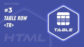 Master HTML in Darija Arabic #3 Table Row (tr)