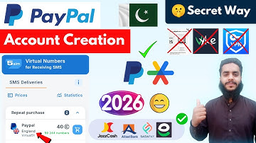 How to create PayPal Account in 2026 From Pakistan 🇵🇰 - Verified PayPal Account Kaise Banaye ✔️