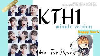 Kth1 Minute Version Mixtape Spoiler Alert Kimtaehyung Mixtape Bts