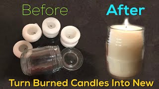 Making a New Candle from Old Burned Down Ones