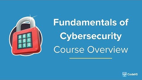 CodeHS Webinar: Fundamentals of Cybersecurity Course