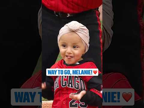 Currently undergoing treatment for medulloblastoma, Melanie joined Southpaw in rounding the bases!