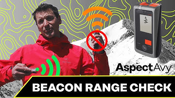 AVALANCHE BEACON RANGE CHECK- AspectAvy - Backcountry Risk Management Series