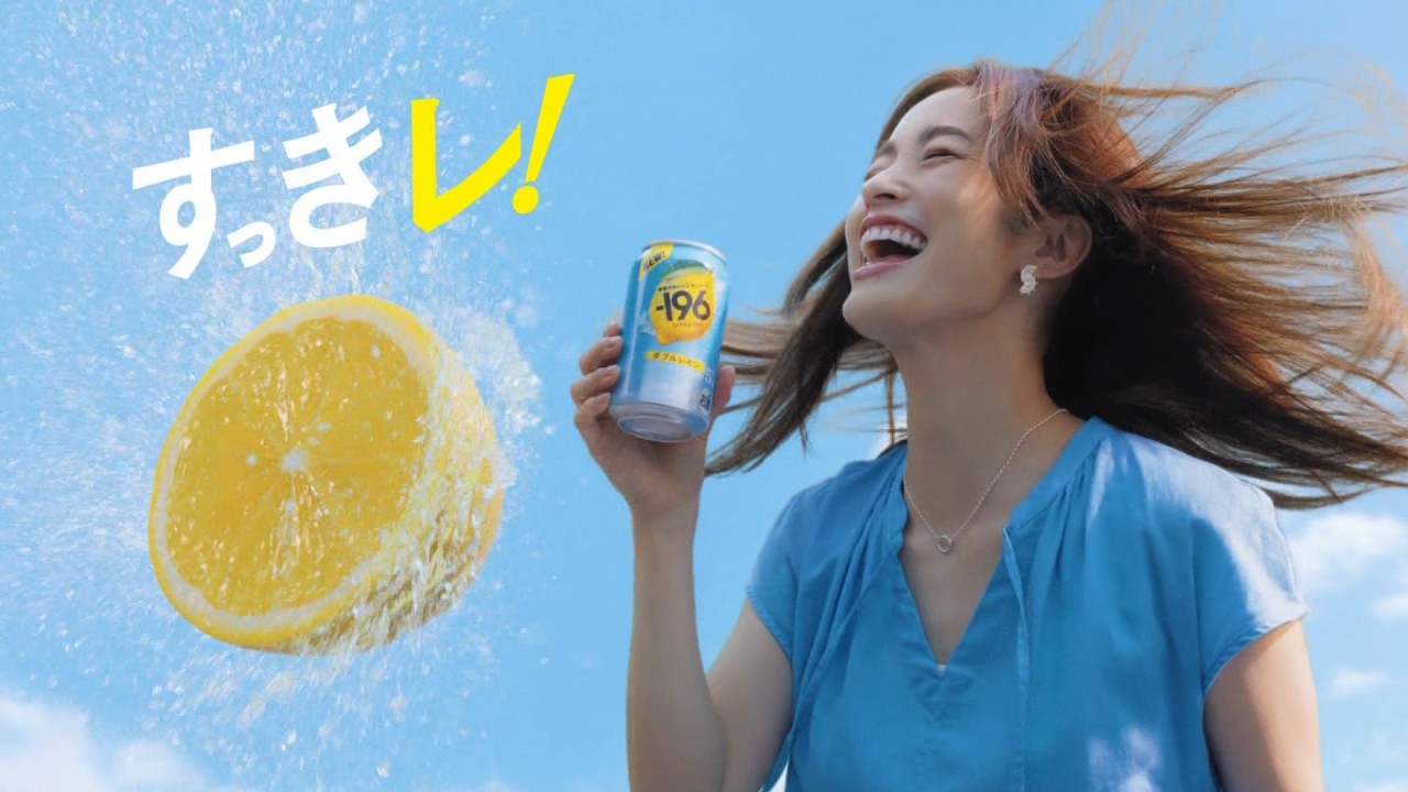 SUNTORY -196 ダブル レモン CM 「弾けレ！か すっきレ！か」篇 15秒