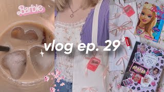 ⋆˚ 🎀 ･ﾟvlog ep. 29 : barbie core, декор сумки и биндера 👛