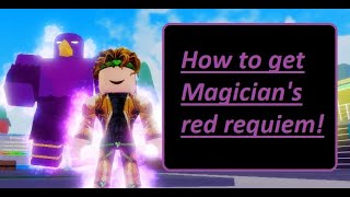 HOW TO GET MAGICIAN RED REQUIEM| Bizarre Blox/Jojo Blox