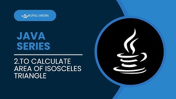 "Java Tutorial: Finding the Area of an Isosceles Triangle | Easy Java Programming"