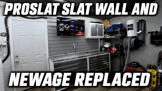Proslat slat wall Newage drawers replaced
