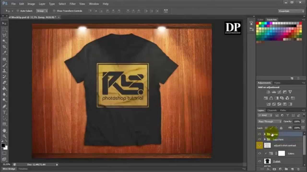 Tutorial Membuat Design Mockup Untuk Baju Di Photoshop