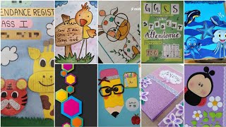 Attendance registers decorating ideas🤩/school registers decoration ideas😍/Register decoration🤩