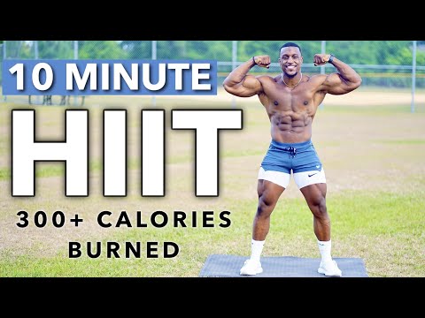 BURN 300+ CALORIES IN JUST 10 MINUTES (NO EQUIPMENT HIIT) | Ashton Hall OFFICIAL