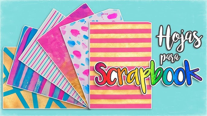 Papel Decorado Casero 🟥✏️ Cómo Hacer Papel Decorativo 😉 Papel de  Scrapbook 