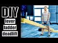 Diy lever ladder deadlift strongman equipment for home and outdoor gyms