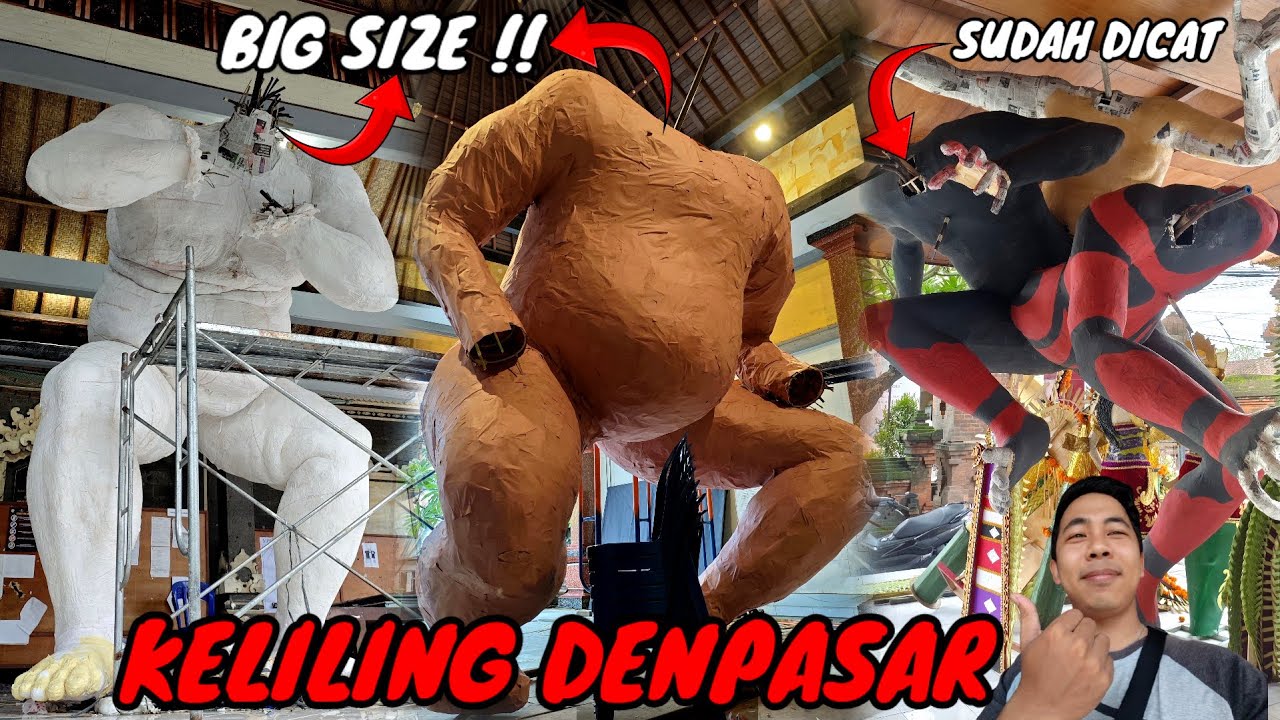 WOW Besar Sekali ‼️Inilah Progres Ogoh Ogoh 2025 Seputaran Denpasar