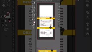 Menu card design using free templates in Adobe illustrator tutorial #adobeillustrators #menucards