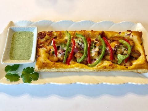 Chicken Tikka Pizza | Puff Pastry Pizza