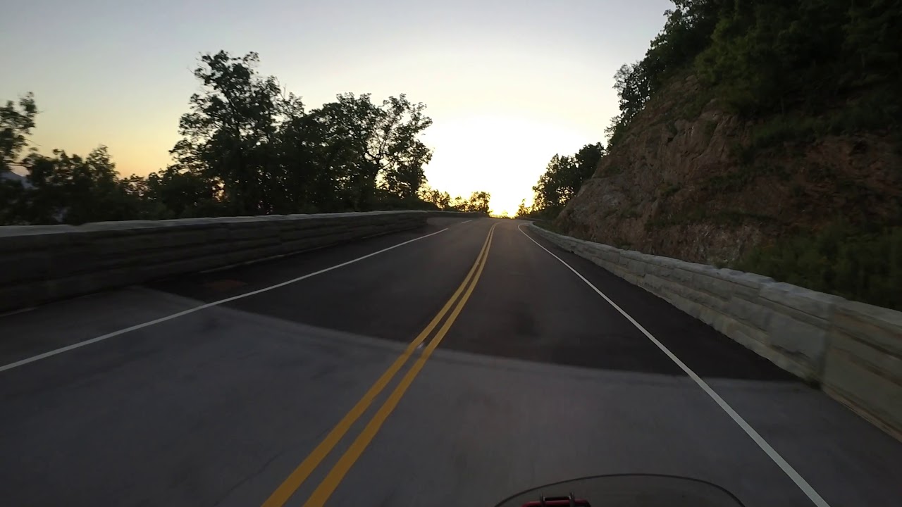 Foothills Parkway new section at sunset - YouTube