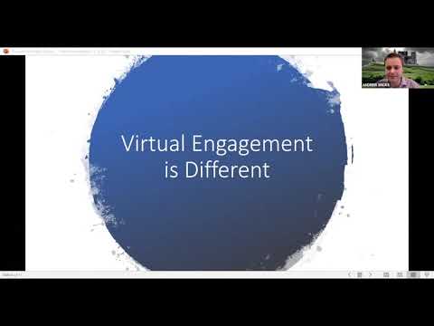 Virtual Engagement is Different