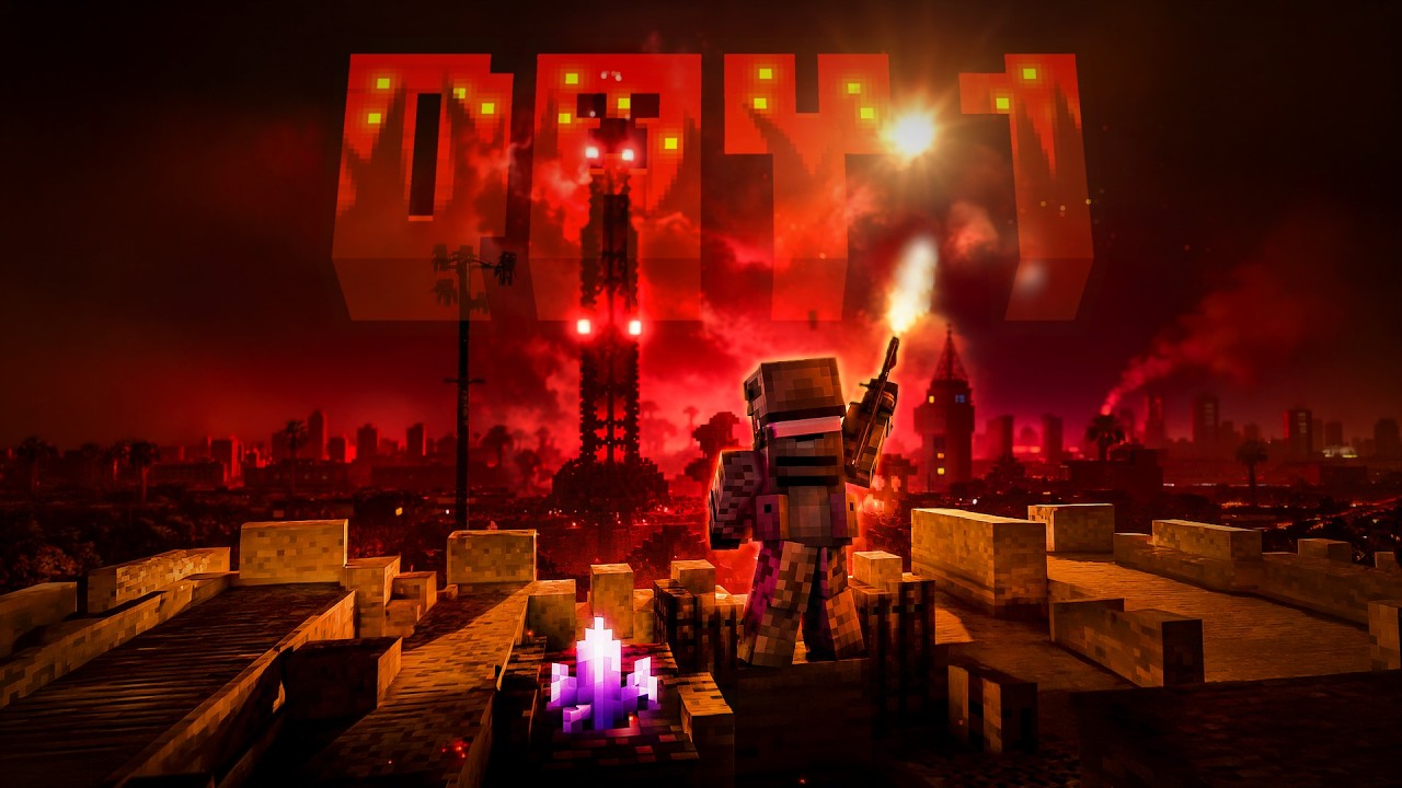 Can I Survive Night One? Minecraft Cursed Walking Zombie Apocalypse