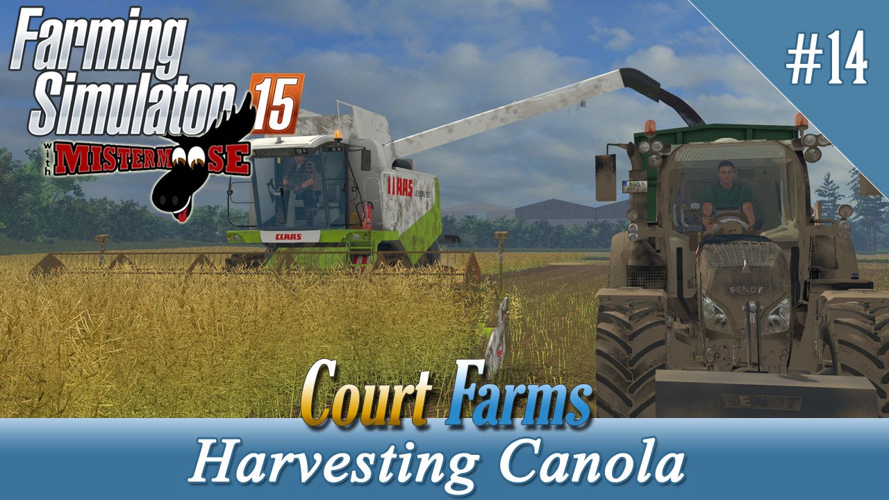 farming simulator 14 canola harvest