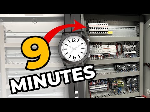 Electrical Control Panel Wiring in 9 Minutes with