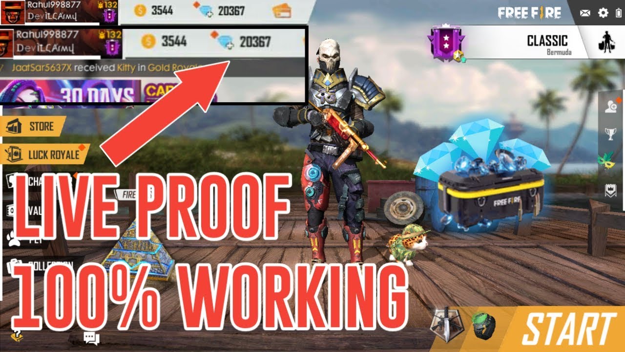 FREE DIAMONDS IN FREE FIRE | LIVE PROOF | FREE TIPS TO GET EXTRA DIAMONDS |  100% WORKING METHOD - 