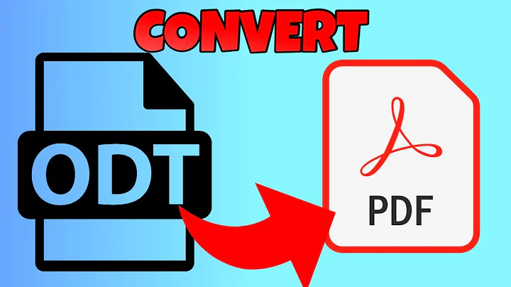 How to convert odt to pdf