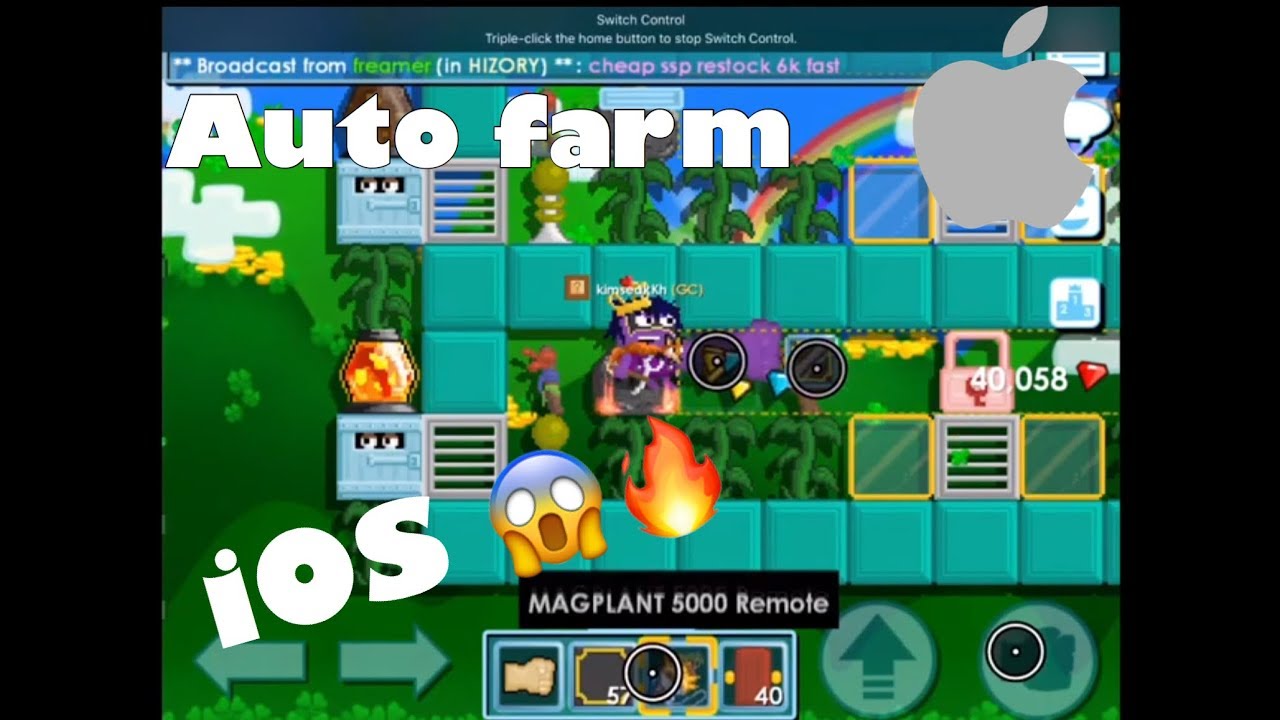 How to auto farm (iOS) 😱🥳 | Growtopia