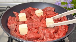 The trick to soften the toughest meat! The beef melts in your mouth like butter