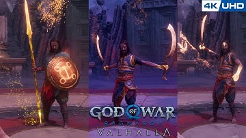 Kratos Vs TYR All Three Fights |Max Difficulty || God Of War Valhalla Ending 4K