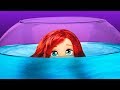 😢 ¡La Sirenita Vive  en una PECERA del ZOO! │ La Sirenita Disney!