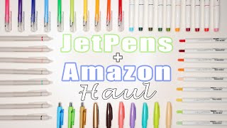 JetPens and Amazon Haul | Unboxing + Swatches