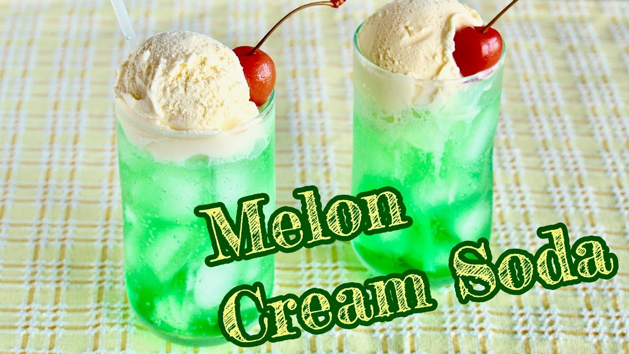 How to Make Melon Cream Soda (Melon Float) Classic Japanese Summer Drink | OCHIKERON | ochikeron