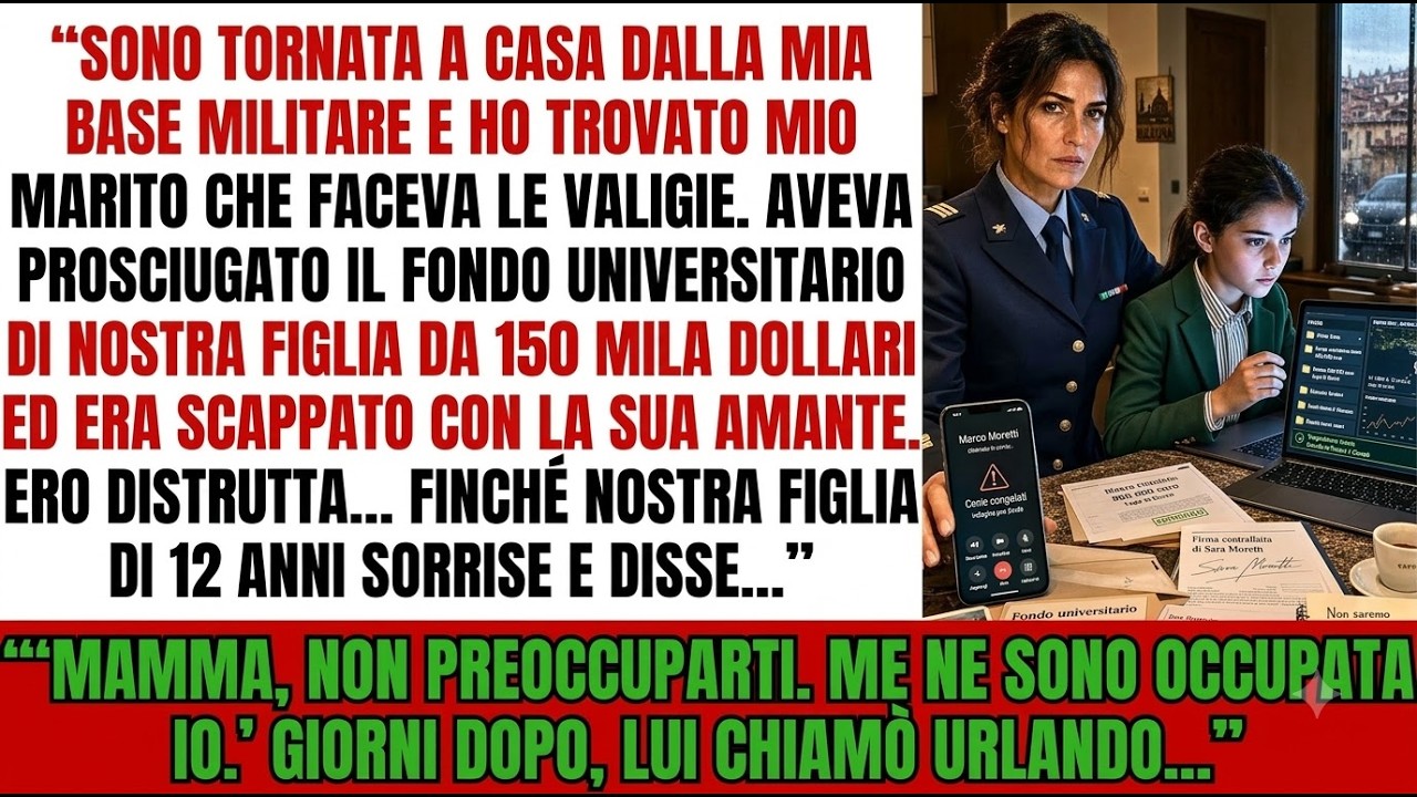 Tornai a casa dalla base con ancora la polvere del poligono addosso e trovai mio marito che buttava i vestiti in una valigia. Pensai a una sorpresa, a un viaggio, a qualsiasi cosa tranne quello...