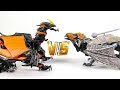 Transformers 5 TLK Leader DragonStorm VS Beast Hunter Leader Predaking Dragon Robot Toys