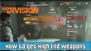 How to find Legendary/High End weapons in The Division Beta