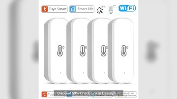 Tuya Smart WIFI Temperature Humidity Sensor  APP Remote Monitor For Smart Home Smart Life Works With