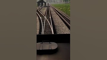 Filling up the tender with water in Railroader.