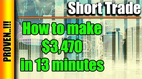 News Trading - $3,470 in 13 min using only Trailing Stop Loss