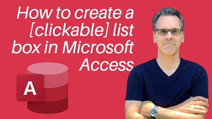 Microsoft Access listbox | form design and VBA