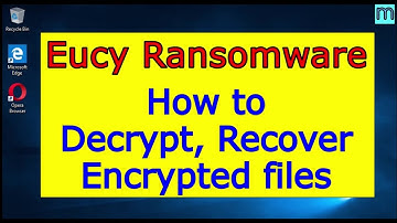 Eucy virus (ransomware). How to decrypt .Eucy files. Eucy File Recovery Guide.