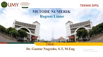 Metode Numerik Pertemuan Regresi Linier