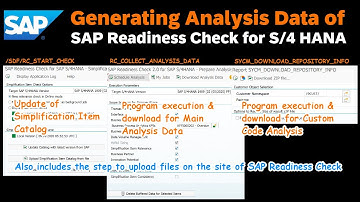 SAP Readiness Check for S/4HANA: Generating, Downloading, and Uploading the Analysis Data