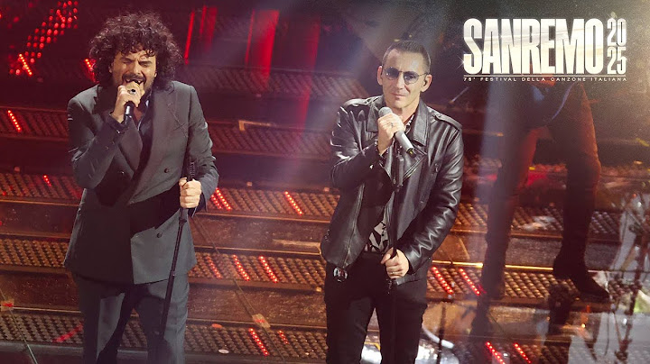 Sanremo 2025 - Modà con Francesco Renga cantano "Angelo"