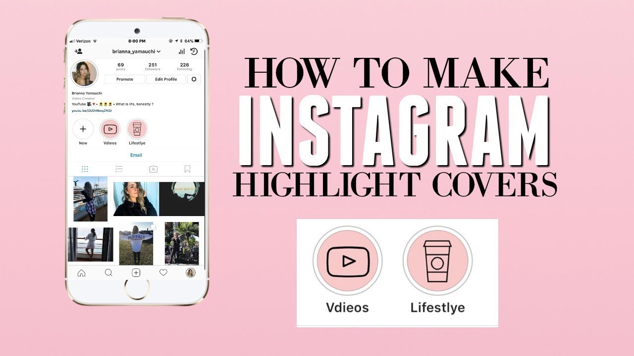 Instagram Highlight Cover Tutorial🤳 - YouTube