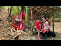 Vang thi hoa  raising children alone without father or mother helping children learn to eat