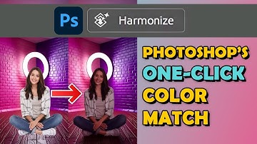 🔥 Photoshop’s One-Click Color Match! | New "Harmonize" Tool Test