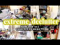 EXTREME DECLUTTER - The Closet I NEVER Wanted You To See... \\ Before + After