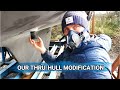 Albin Vega Sailboat Thru-Hull Modification (Airmar DST 810 Installation part 2) Ep. 30