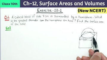 Class 10th Chapter 12 Surface Areas and Volumes Exercise 12.1 Question 4 New NCERT Maths CBSE Board